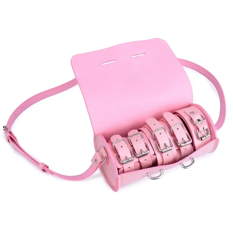 Carry purse Bondage BDSM kit - 100% Calf  - 5 Colors