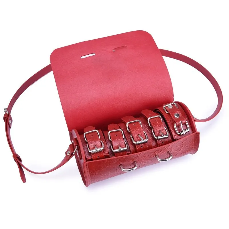 Carry purse Bondage BDSM kit - 100% Calf  - 5 Colors