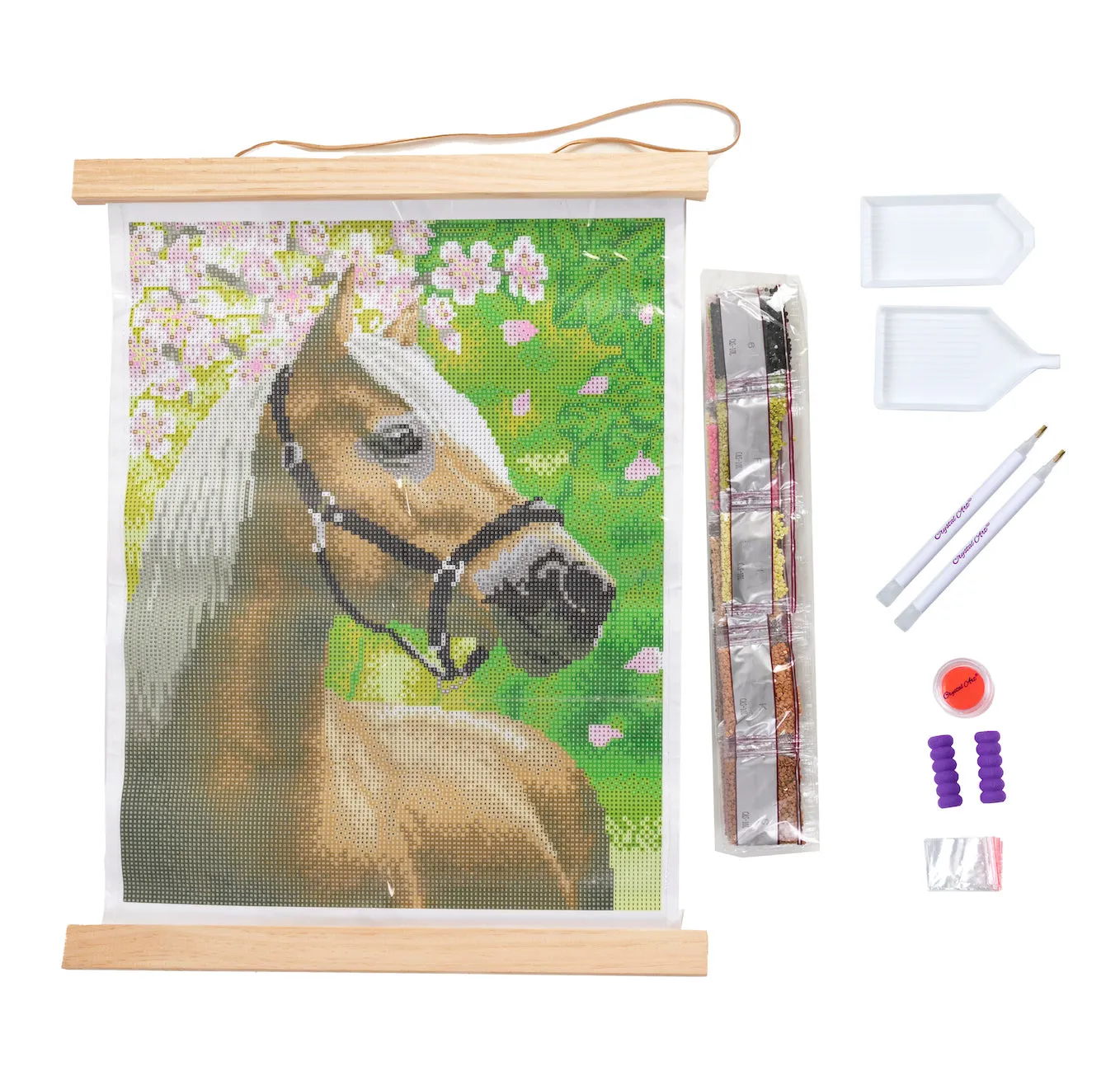 CAS-10L: Crystal Art 40*50cm Scroll Kit - HORSE