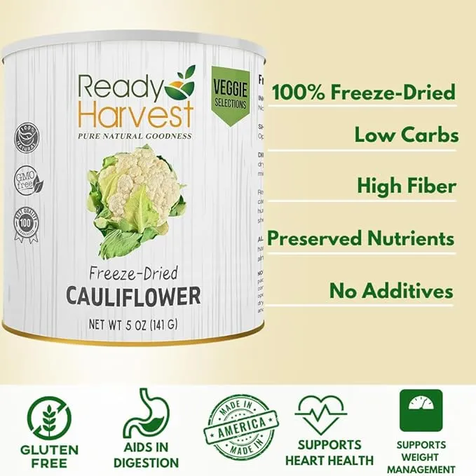 Cauliflower Freeze Dried Emergency Preparedness