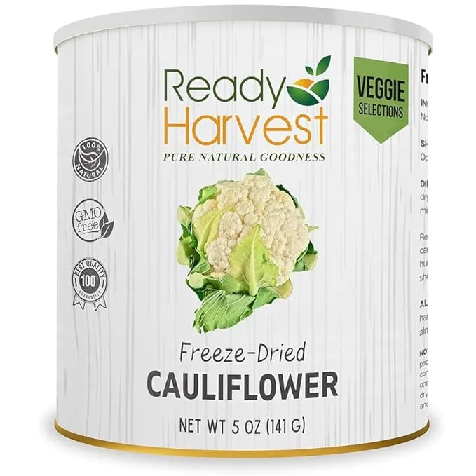 Cauliflower Freeze Dried Emergency Preparedness