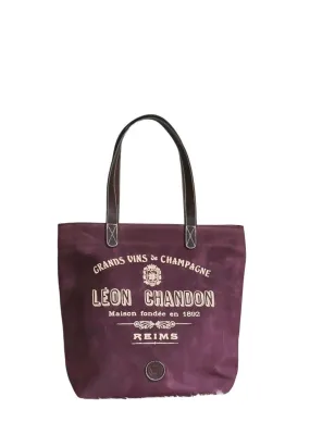 Chandon Burgundy Canvas Tote