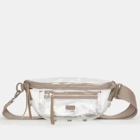 Charles Crossbody | Clear Pewter/Brushed Silver | Med