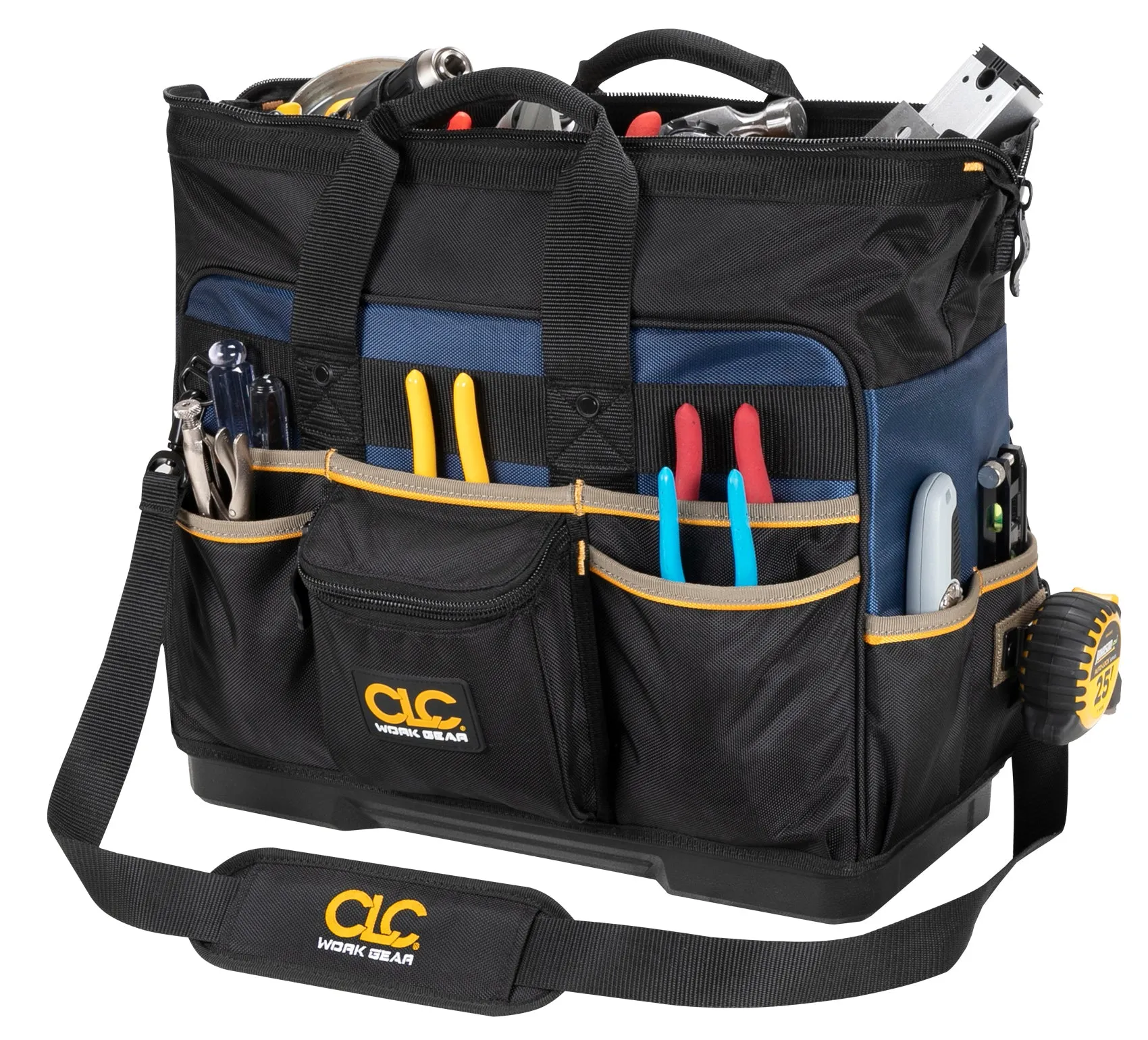 CLC PB1553 19” Molded Plastic Bottom Contractor’s Closed-Top Tool Bag