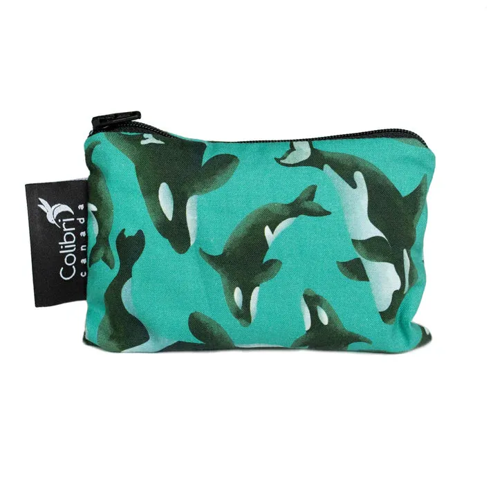 Colibri Reusable Snack Bag - Orcas