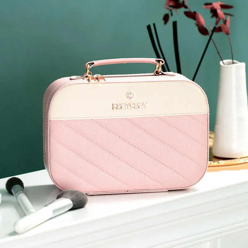 Cosmetic bag for women, portable large-capacity storage bag, large travel portable gift, fashionable cosmetic case,