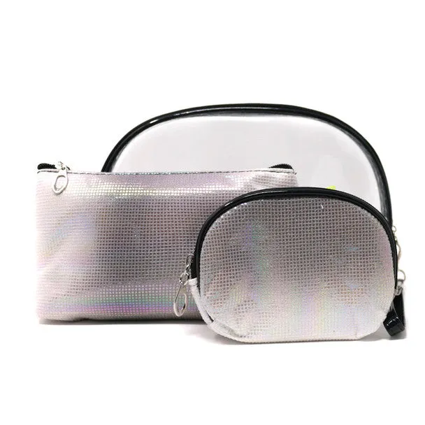 *Cosmetic Bag Set - 3 Pc Most Beautiful Sparkle Cosmetic Bag Set