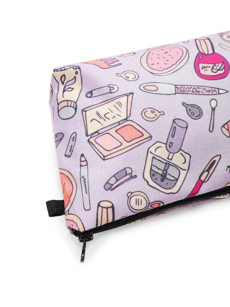 Cosmetic Tool Print Makeup Bag