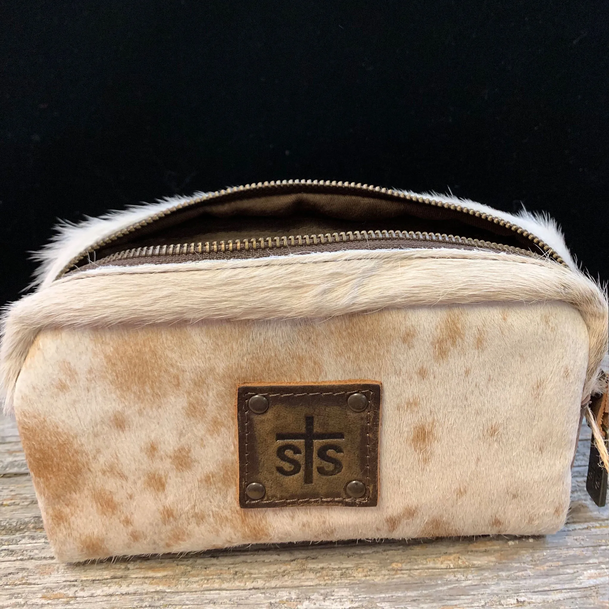 Cowhide Cosmetic Bag