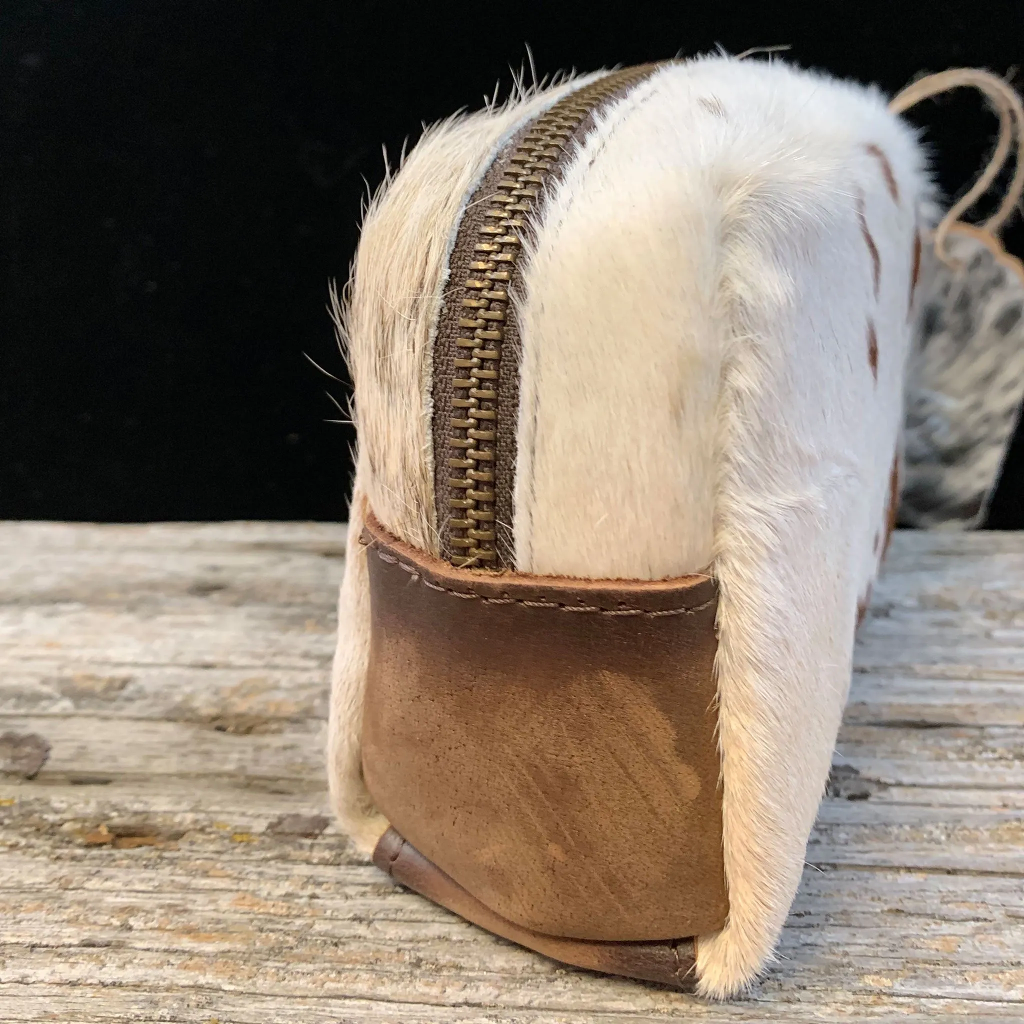 Cowhide Cosmetic Bag