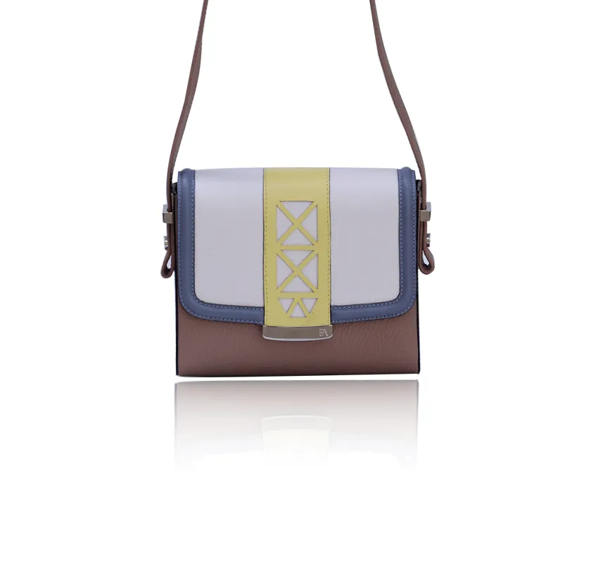 Cream & Beige Anya Cross Bag