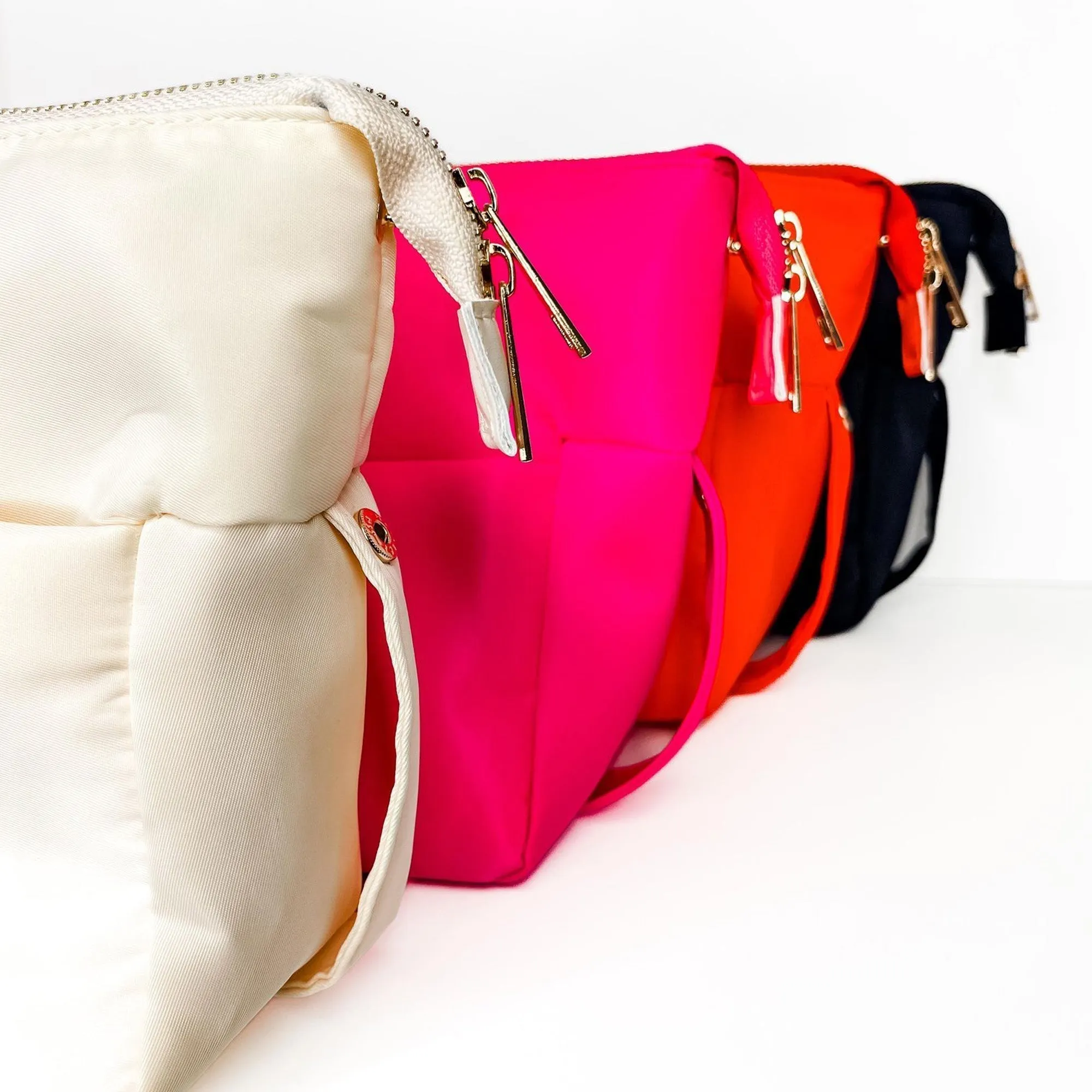 Cream Cosmetic Bum Bags