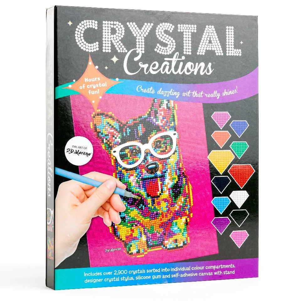 Crystal Creations: Corgi in Glasses