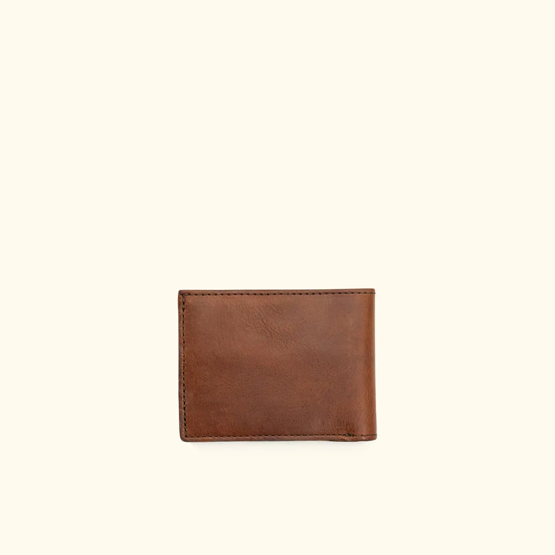 Dakota Leather Bifold Wallet | Chestnut Brown