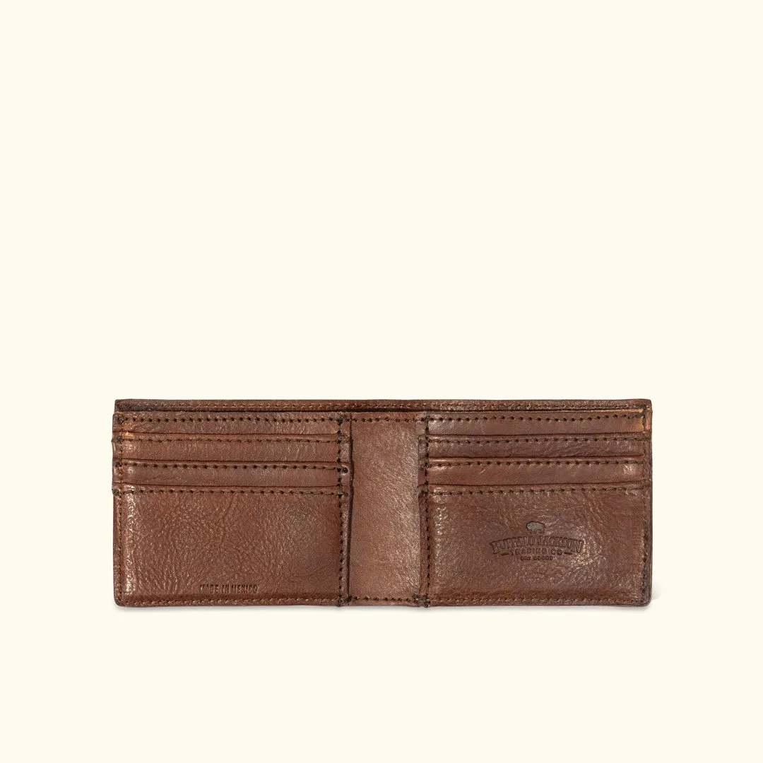 Dakota Leather Bifold Wallet | Chestnut Brown