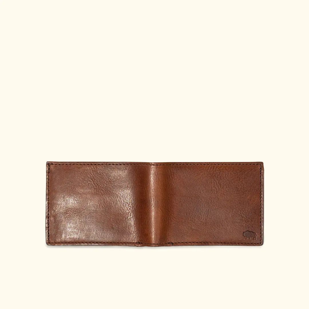 Dakota Leather Bifold Wallet | Chestnut Brown