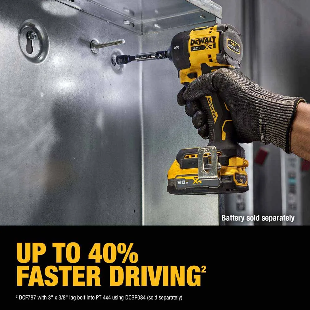 DeWalt DCF870E1 20V MAX XR Brushless Cordless 1/4 in. Quiet Hydraulic Impact Driver Kit