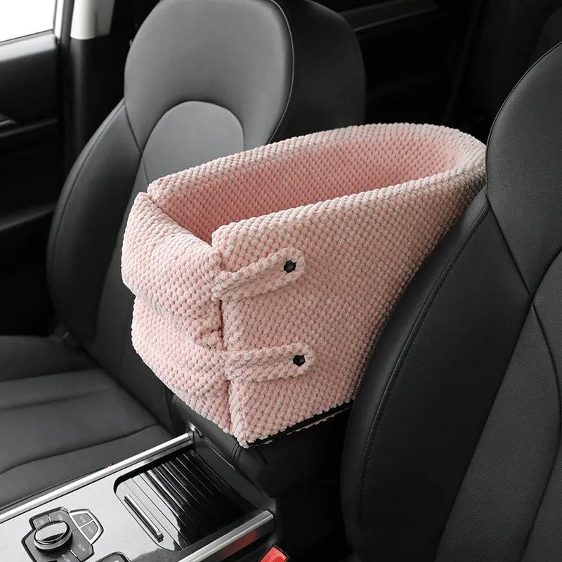 Dog Car Seat Pet Carrier Universal Armrest Box Nonslip Quilted Pet Car Carrier Bags