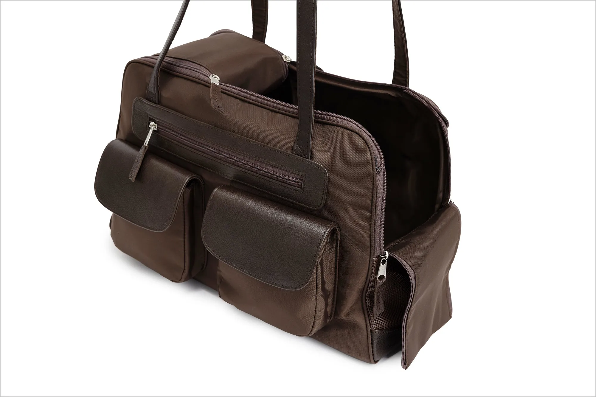 Dog Carrier - Cargo Carrier - Brown Nylon