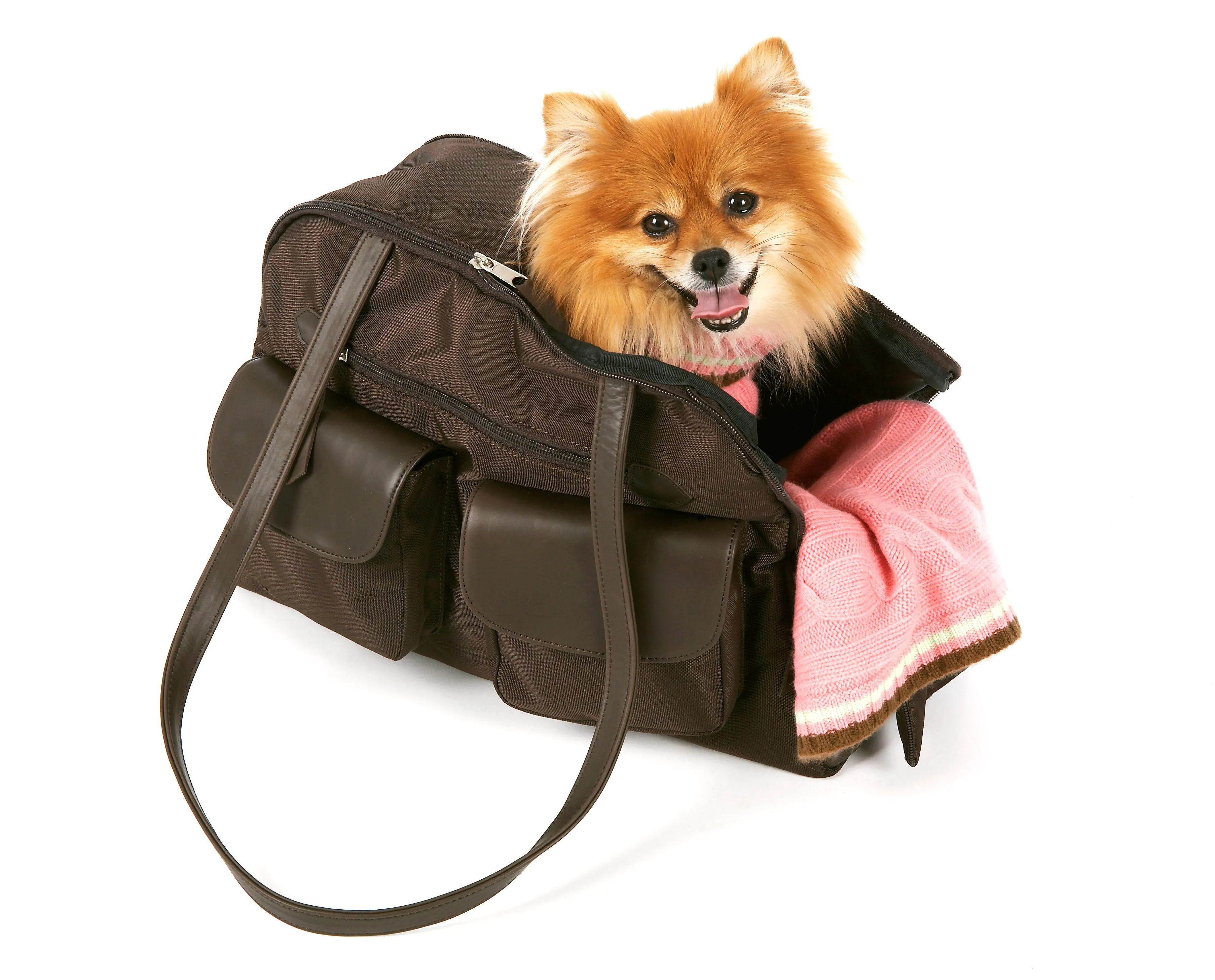 Dog Carrier - Cargo Carrier - Brown Nylon