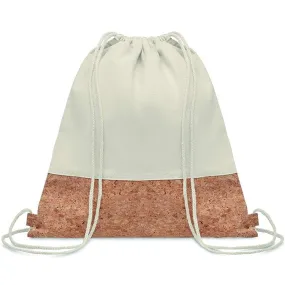 Eco-Friendly Cotton and Cork Drawstring Bag