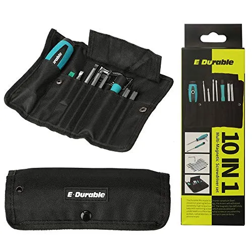 E.Durable Philips Screwdriver Set - Magnetic Long Bits Driver PH0 PH00 PH000 PH1 PH2 - Slotted 1.2 1.5 2.0 3.0 4.0 5.0 6.0, Pentalobe iPhone Screwdriver, Household Appliances Home Tool Kit (Screwdriver Set 1)