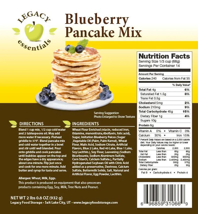 Emergency Blueberry Pancake Mix