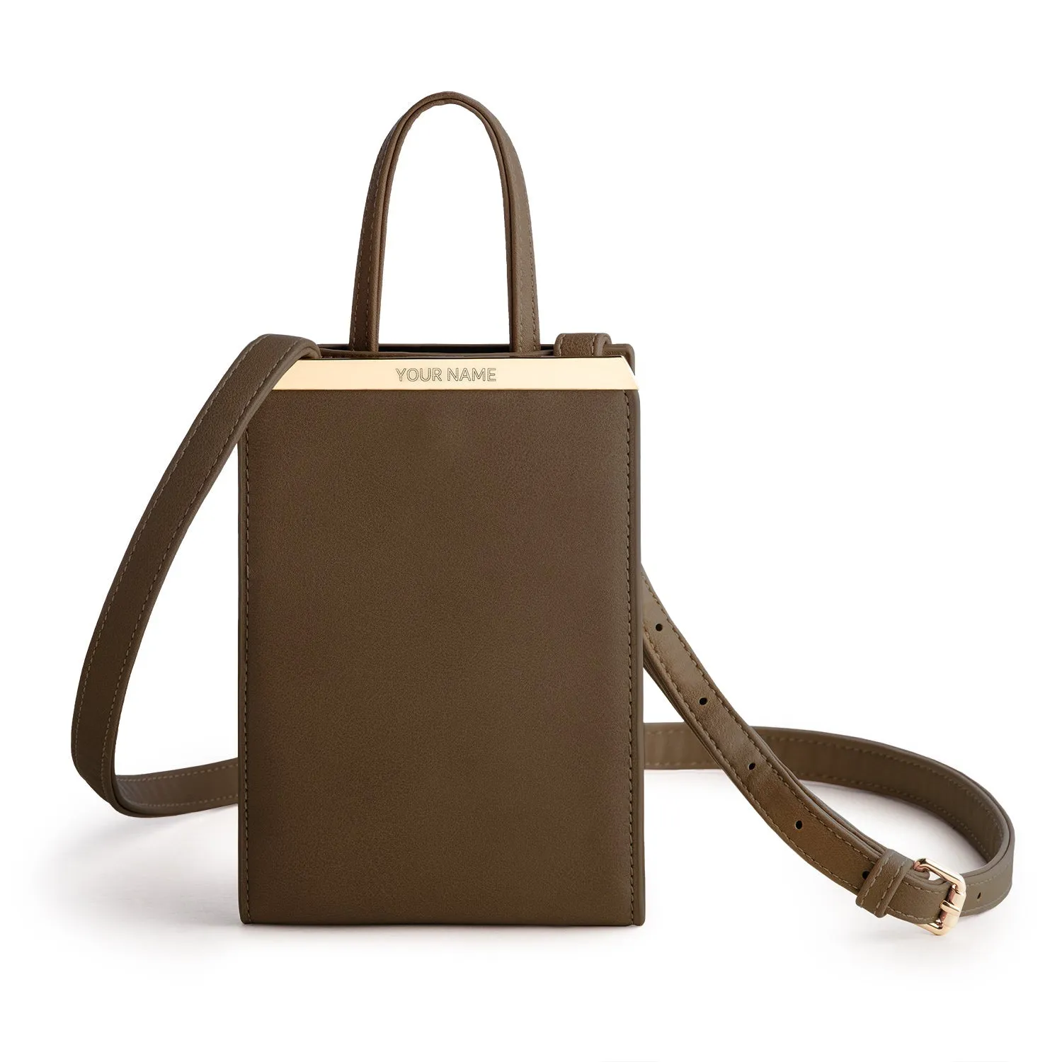 Estee Phone Bag - Dark Mocha