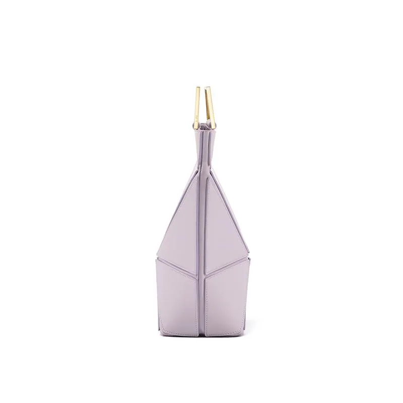 Facet Classic Foldable Top Handle Bag - Lavender