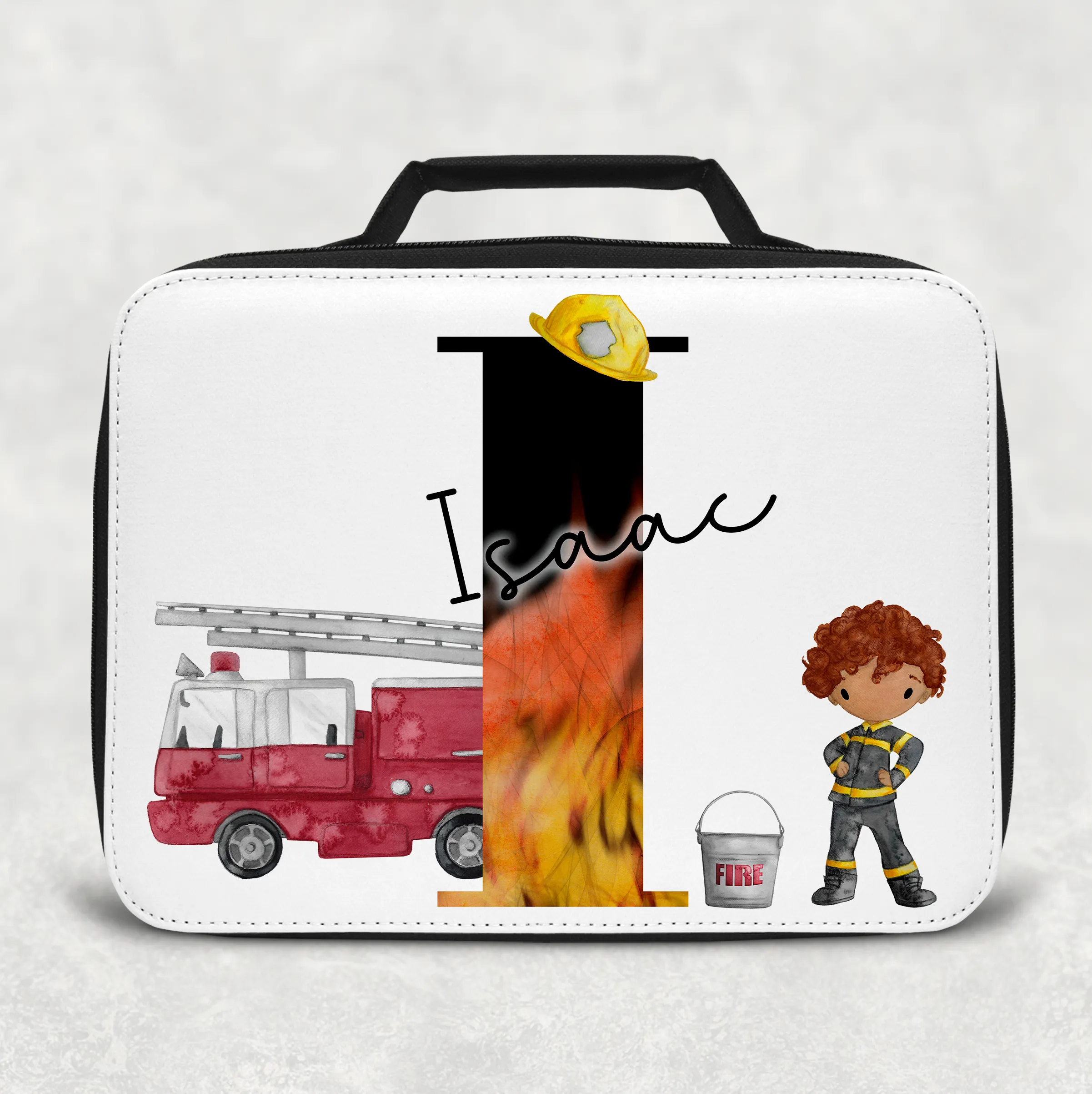 Firefighter Alphabet Insulated Lunch Bag