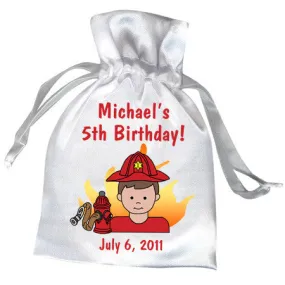 Firefighter Party Favor Bag - Boy