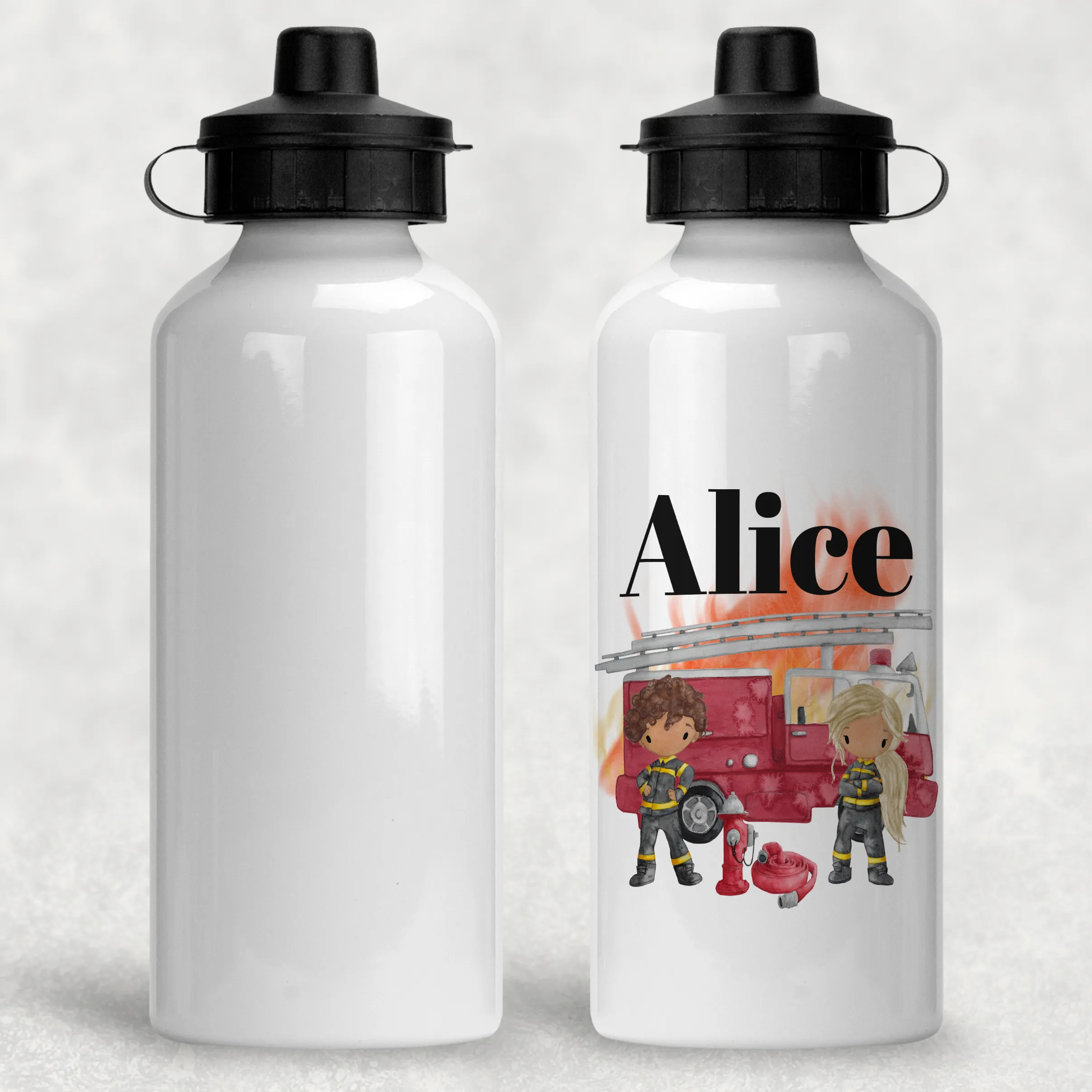 Firefighter Personalised Water Bottle - 400/600ml