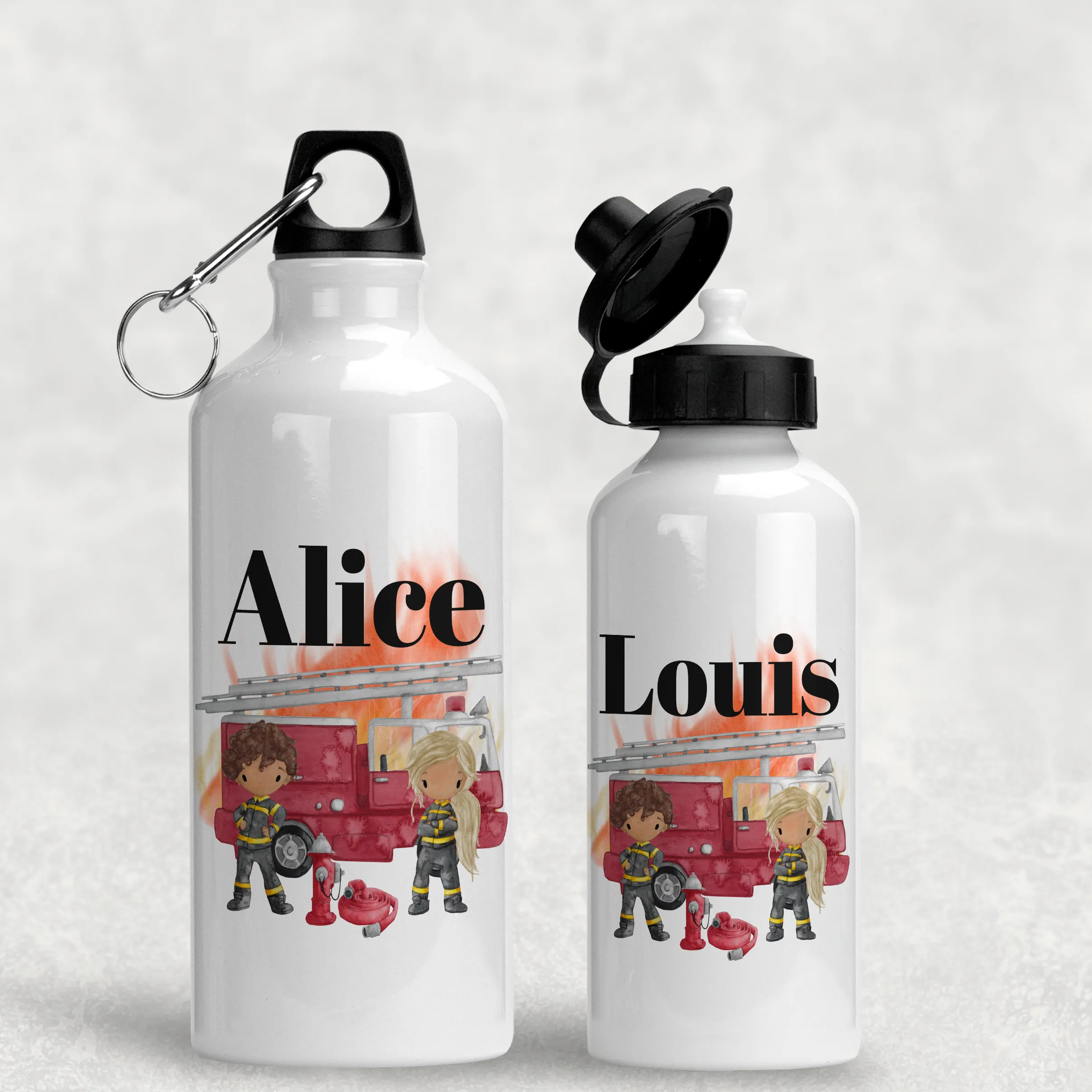 Firefighter Personalised Water Bottle - 400/600ml