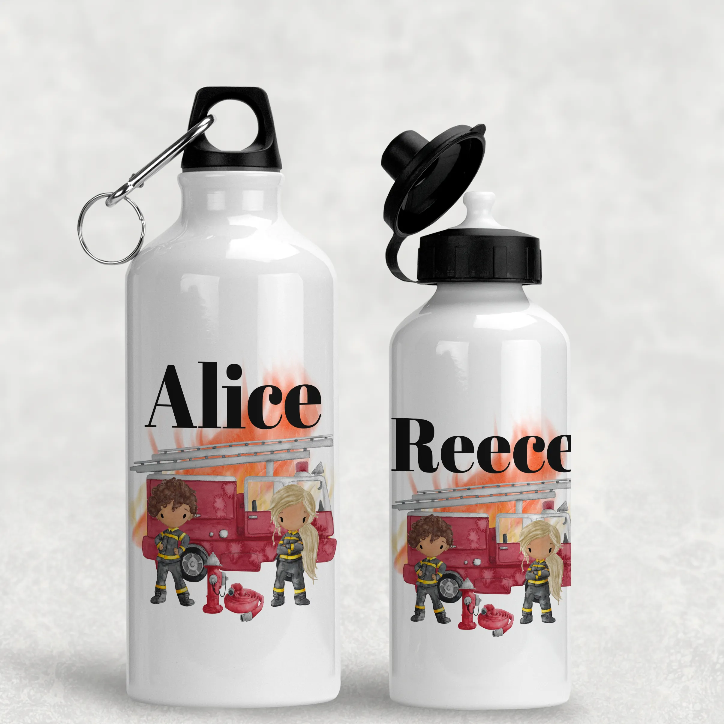 Firefighter Personalised Water Bottle - 400/600ml