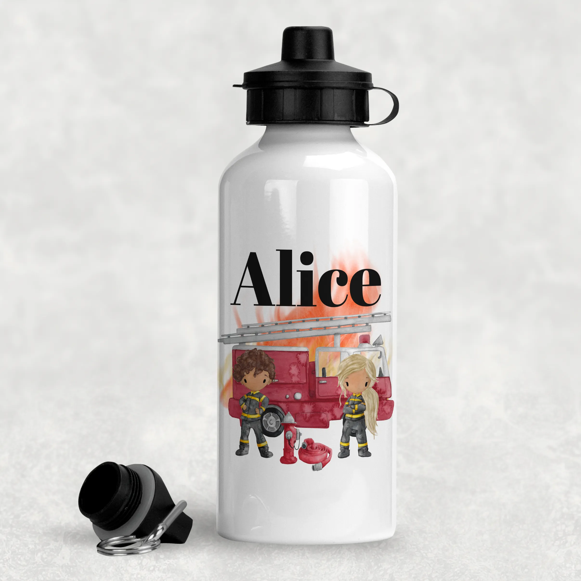 Firefighter Personalised Water Bottle - 400/600ml