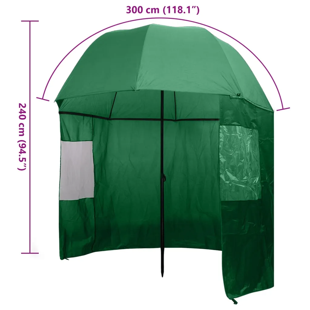 Fishing Umbrella Green 300x240 cm