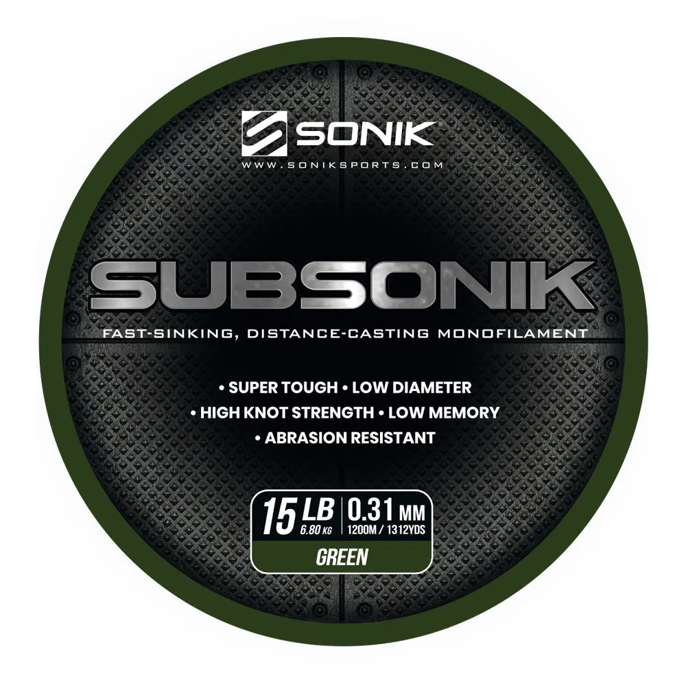 Free Sonik Subsonik Monofilament Line 1200M