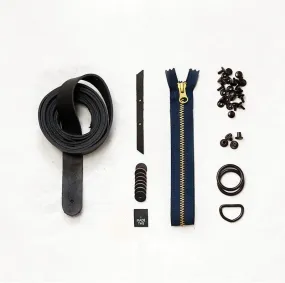 Fremont - Black Leather   Hardware Kit