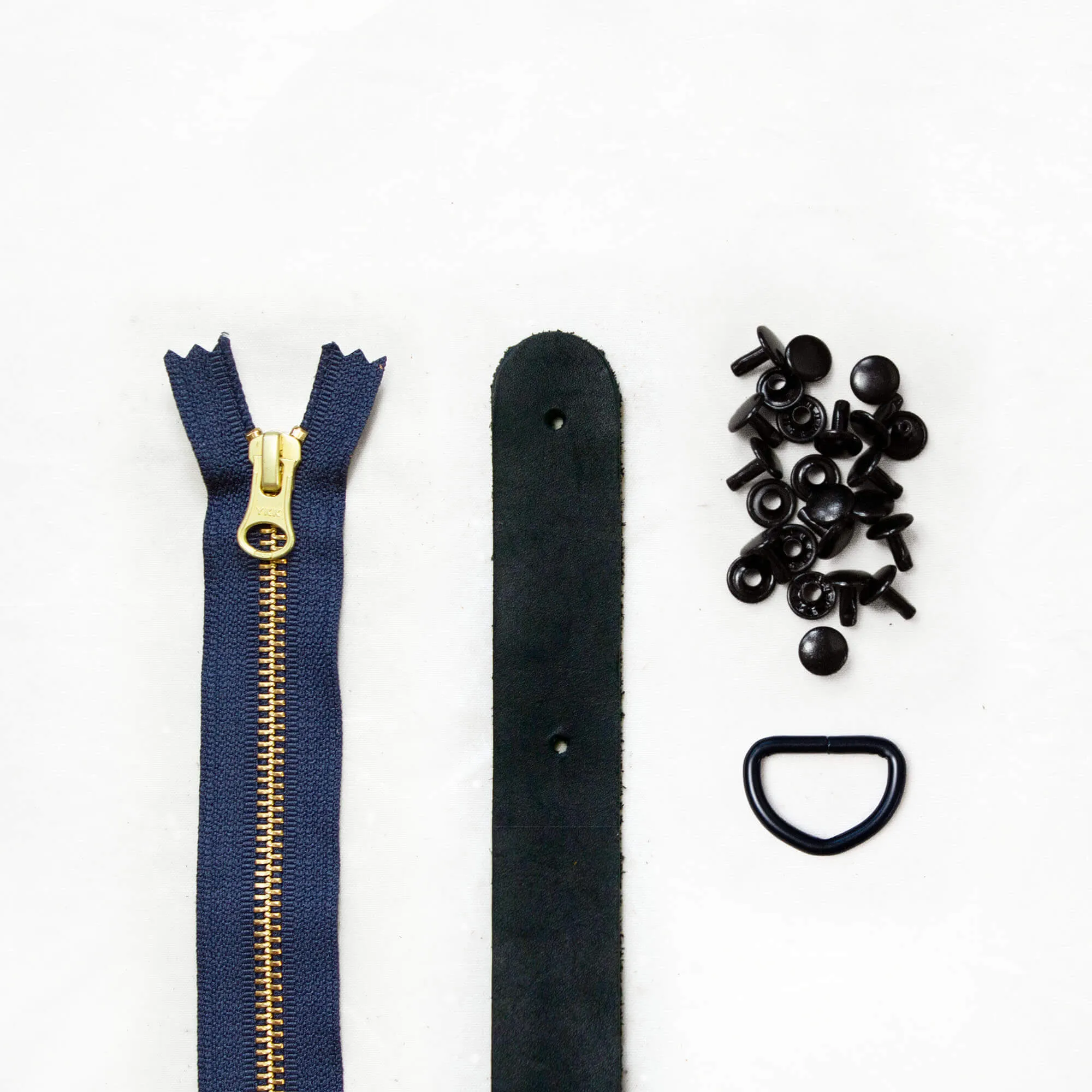 Fremont - Black Leather   Hardware Kit