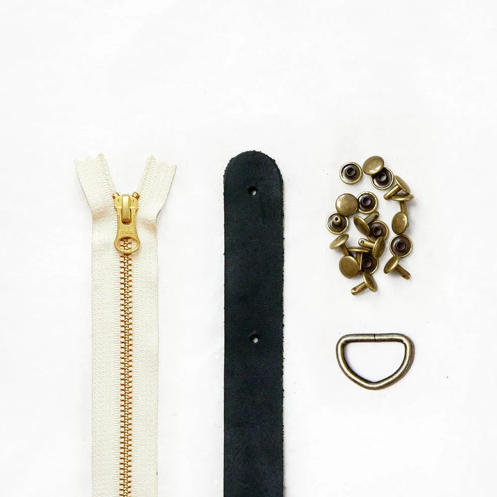 Fremont - Black Leather   Hardware Kit