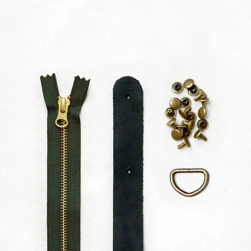 Fremont - Black Leather   Hardware Kit