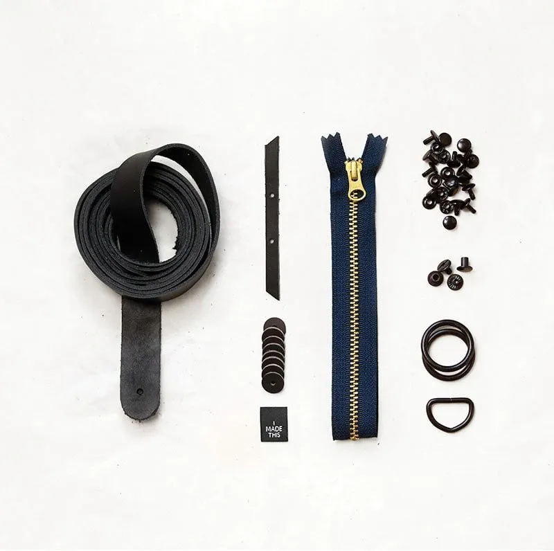 Fremont - Black Leather   Hardware Kit