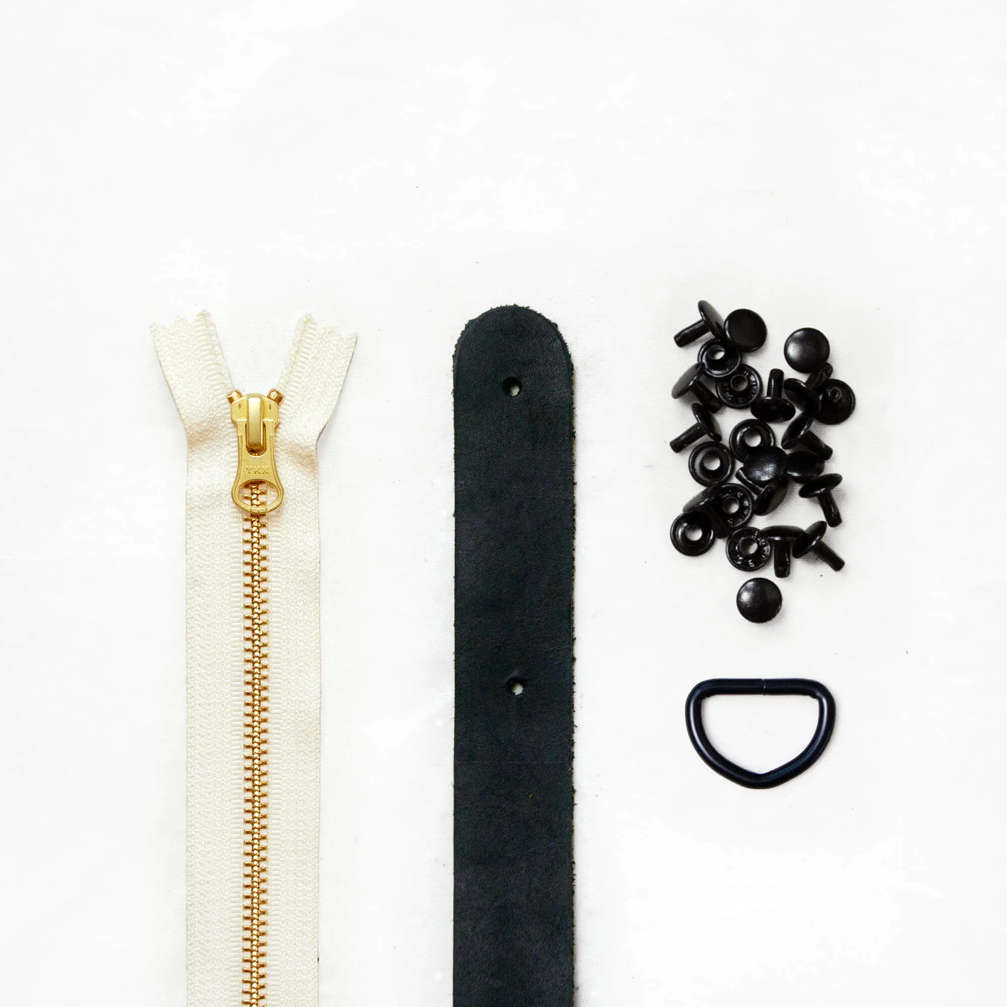 Fremont - Black Leather   Hardware Kit