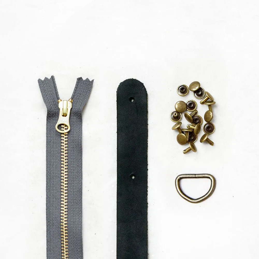 Fremont - Black Leather   Hardware Kit