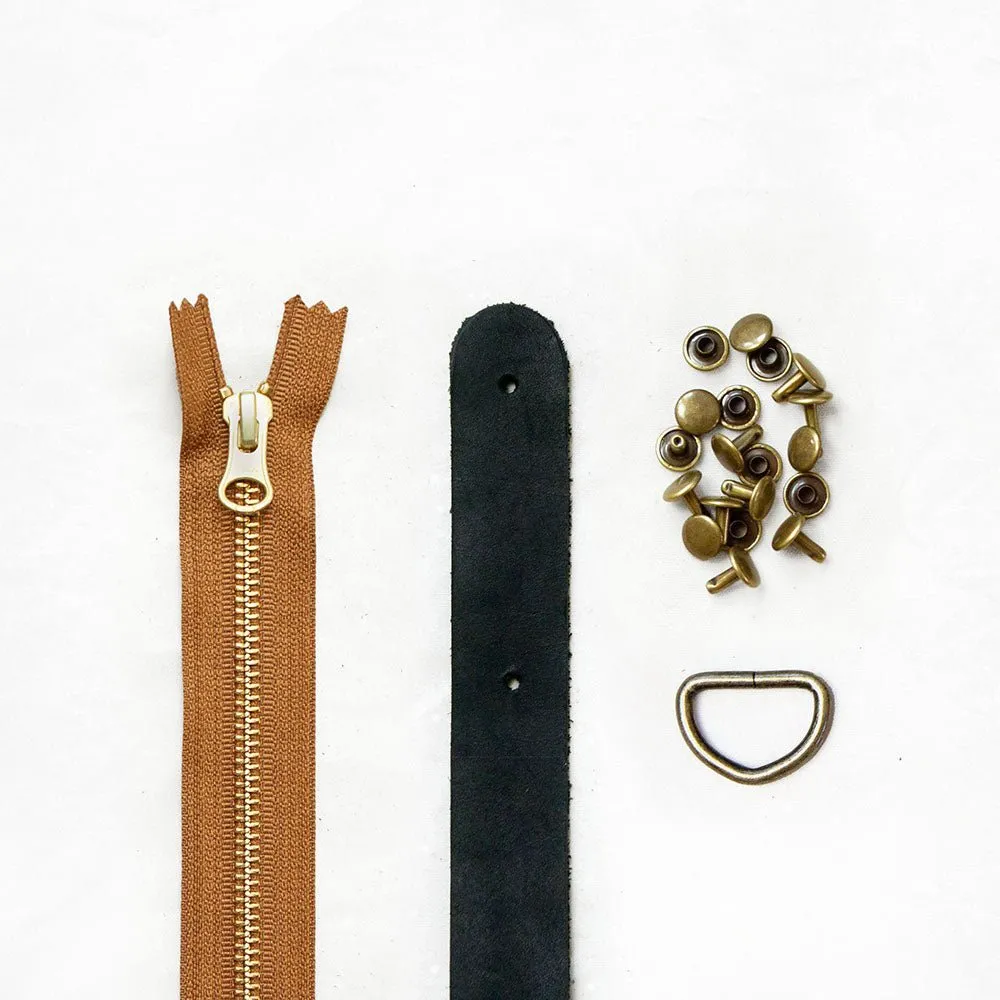 Fremont - Black Leather   Hardware Kit