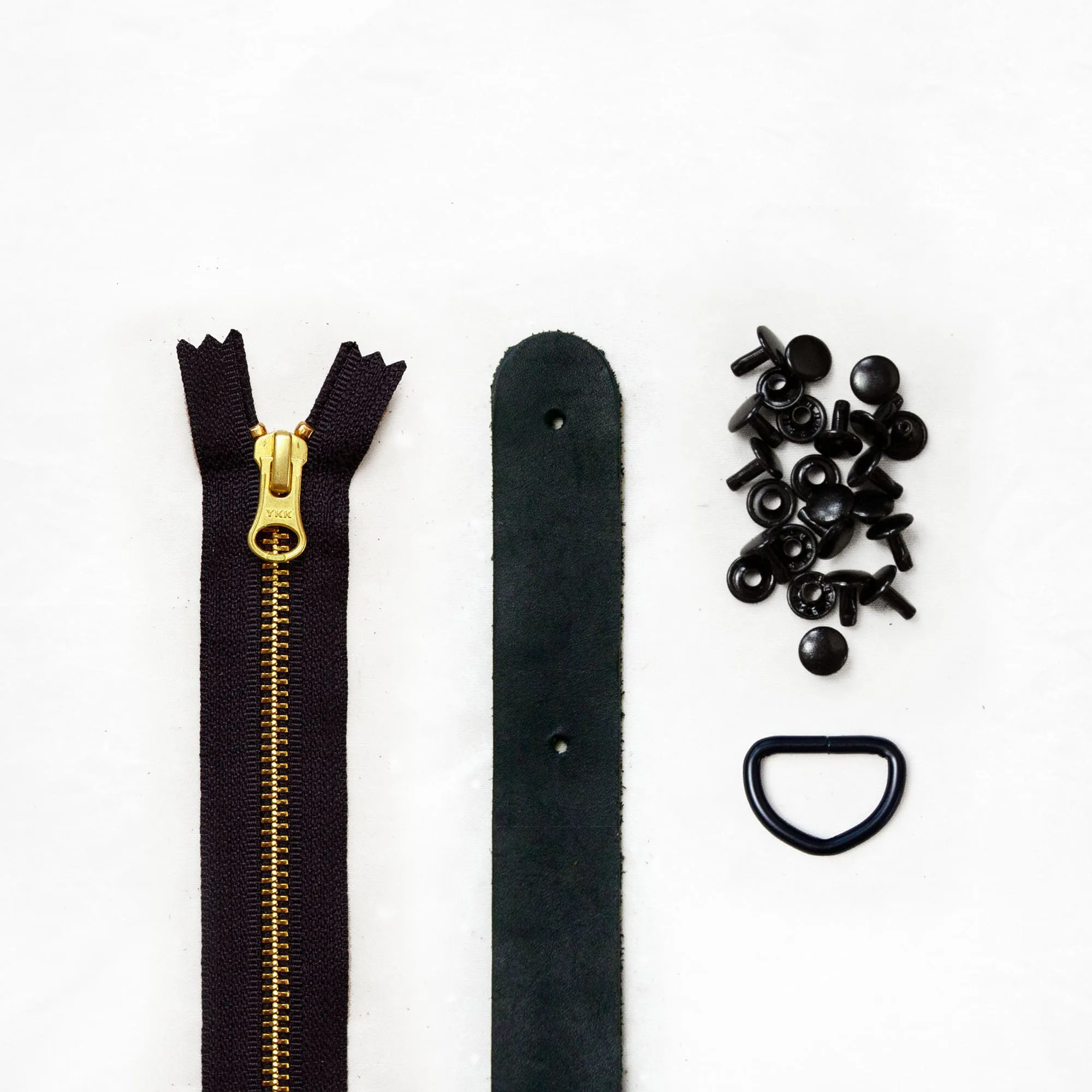 Fremont - Black Leather   Hardware Kit