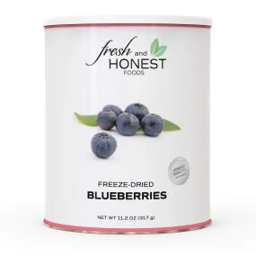 Fresh and Honest Foods 100% All Natural Freeze-Dried Blueberries 11.1 OZ #10 Can