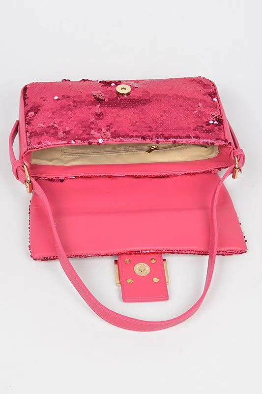 Fuschia Top Handle Bag