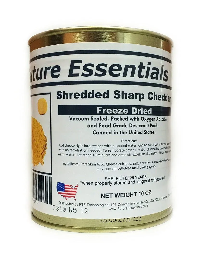 Future Essential - Shredded Sharp Cheese - #2.5 Can