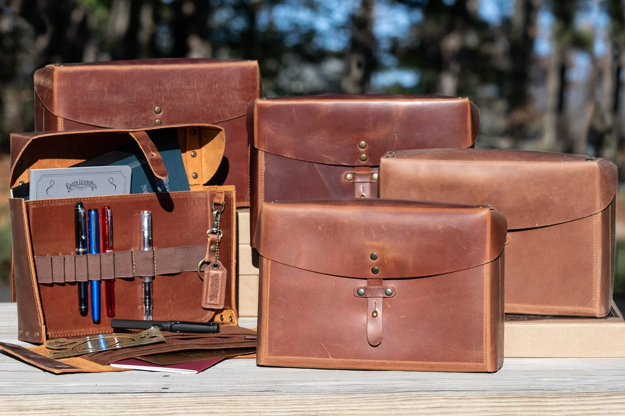 Galen Leather Writer's Medic Bag - Crazy Horse Tan